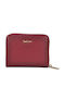 Small Women's Wallet Coins Burgundy