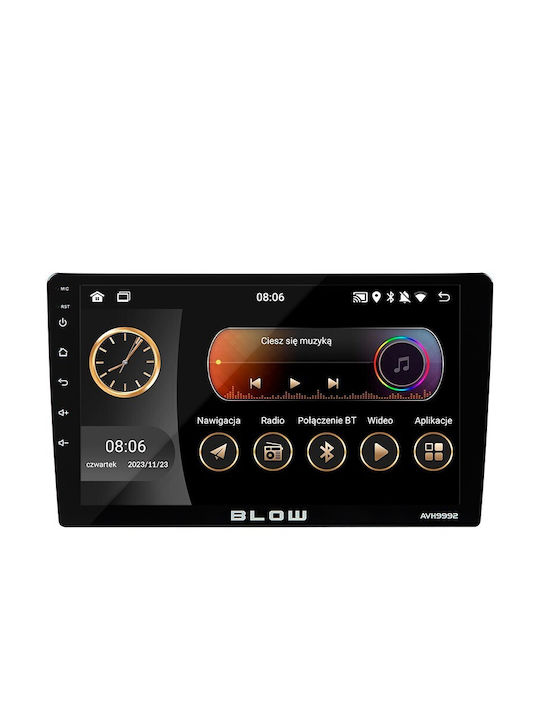 Blow Car Audio System 2DIN (Bluetooth/USB/WiFi/GPS/Apple-Carplay/Android-Auto) with Touch Screen 9"