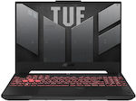 Asus TUF Gaming A15 (FA507NU-LP116W) 15" FHD 144Hz (Ryzen 5-7535HS/16GB/1TB SSD/GeForce RTX 4050/W11 Startseite) Mecha Gray (GR Tastatur)