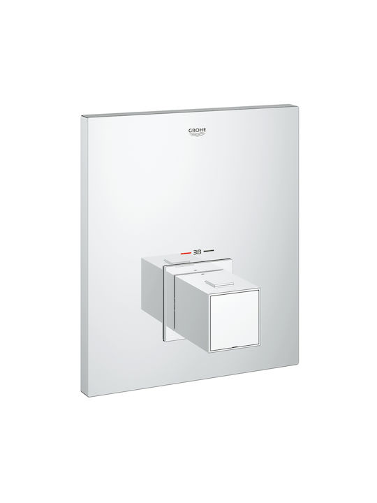 Grohe Grohtherm Cube Combiner Încorporat pentru Duș Argint