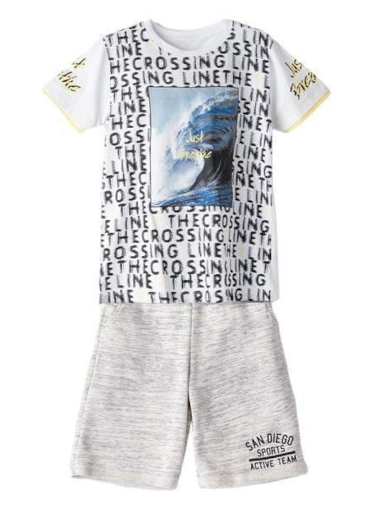 Kinder-Set mit Shorts Sommer 2Stück White