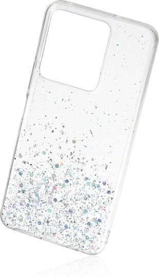 Naxius Glitter Back Cover Σιλικόνης Διάφανο (Vivo Y22S / Y35)