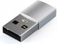Satechi Μετατροπέας USB-A male σε USB-C male Γκρι 1τμχ ST-TAUCS