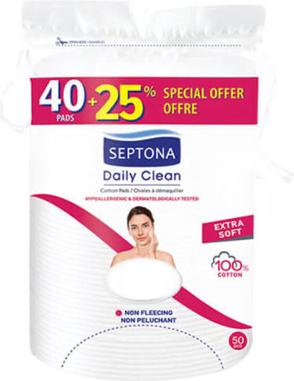 Septona Cotton Pads for Makeup Removal 40pcs