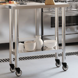 vidaXL Steel Workbench L82.5xD30xH85cm