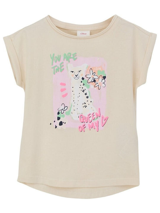 Kids Top Short-sleeved White Sand