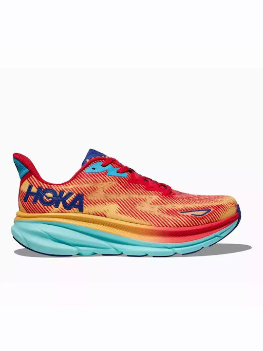 Hoka Clifton 9 Ανδρικά Αθλητικά Παπούτσια Running Κόκκινα