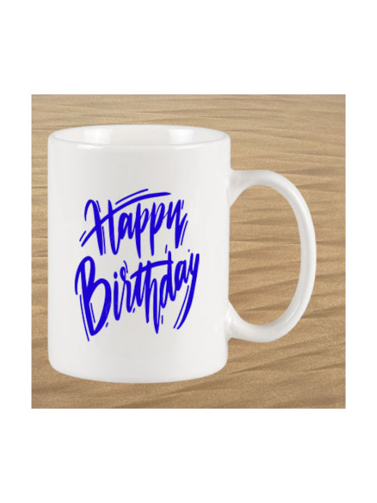 Happy Birhtday Mug White