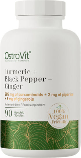 Ostrovit Turmeric + Black Pepper + Ginger [90 Capsules]