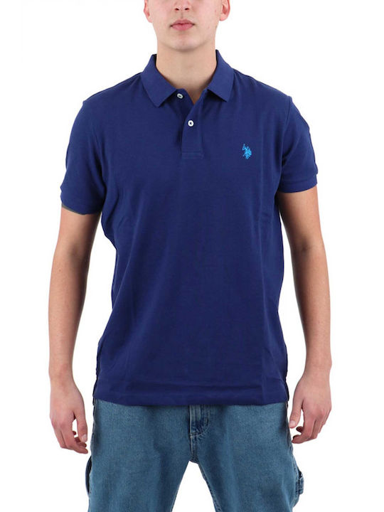 U.S. Polo Assn. Herren Shirt Kurzarm Polo BLUE