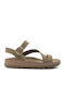 Emma Leather Women's Anatomic Sandals Khaki