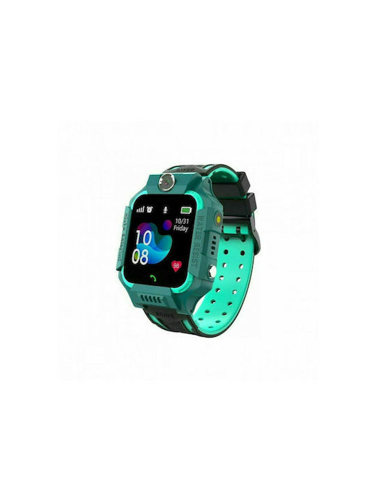 Smartwatch pentru copii cu curea din cauciuc/plastic Verde