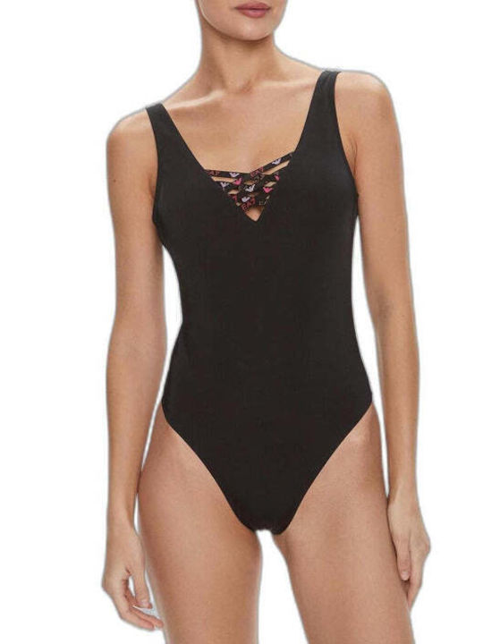 Emporio Armani One-Piece Swimsuit Black