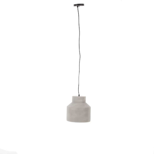 Artekko Κρεμαστό Φωτιστικό Γκρι με Ντουί E27 22x22x24εκ.
