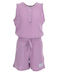Kinderstoff-Overall-Shorts/Bermudas lila