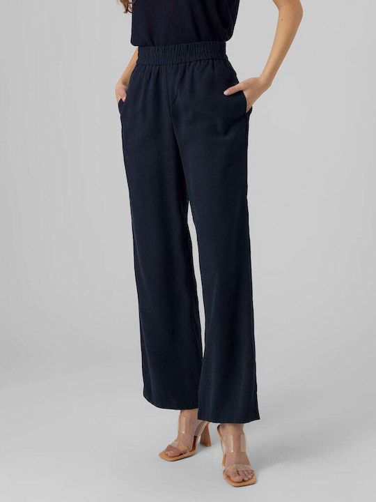 Vero Moda Γυναικεία Ψηλόμεση Παντελόνα σε Wide ...