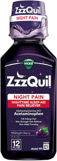 ZzzQuil Night Pain Supliment pentru Somn 354ml Afine