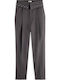 Lily Waist Flap Damen Stoff Hose Anthracite