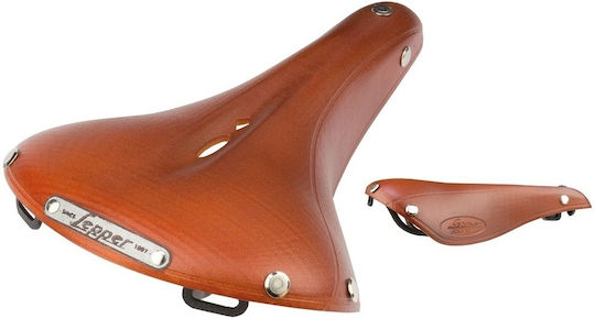 Lepper Braun Fahrradsattel Retro