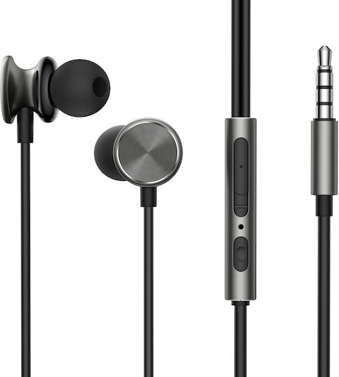 Joyroom JR-EW03 In-Ear Freisprecheinrichtung Kopfhörer mit Stecker 3.5mm Gray