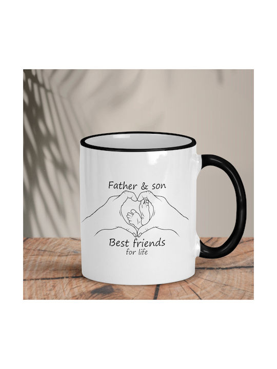 Tasse Keramik " Father & Son best friends for life" 1Stück