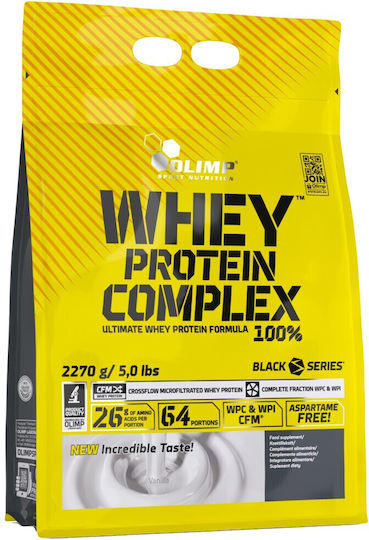 Olimp Sport Nutrition Whey Protein Complex 100% Organic Protein Whey Gluten Free with Flavor Vanilla 2.27kg