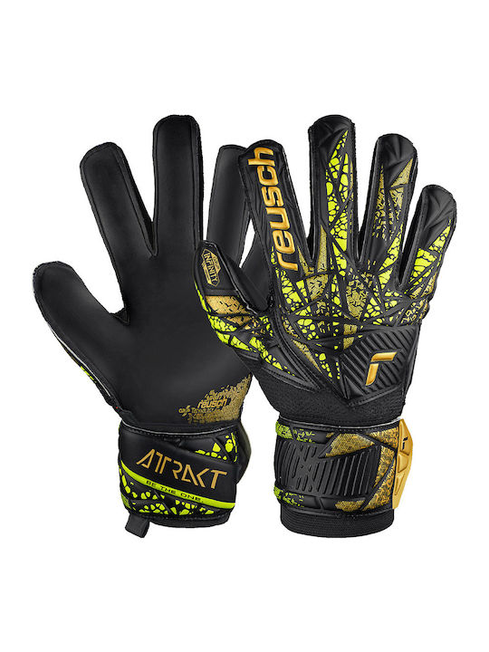 Reusch Attrakt Infinity Finger Support Голмански ръкавици за Възрастни Черен