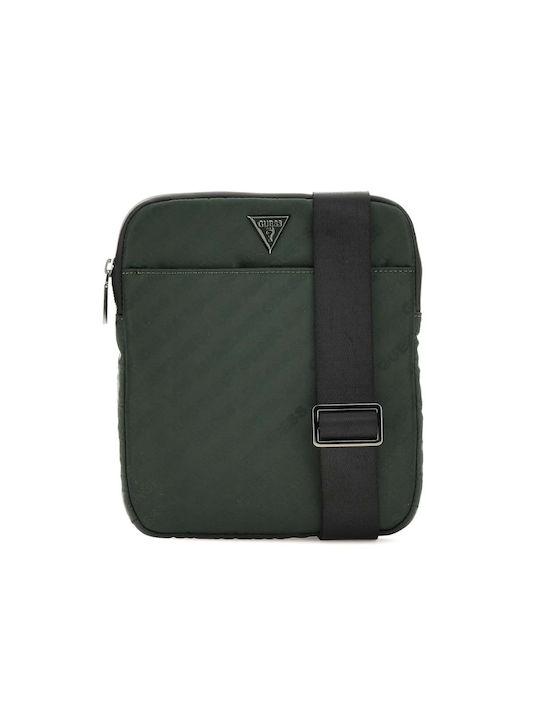 Guess Ανδρική Τσάντα Ώμου / Χιαστί Πράσινη