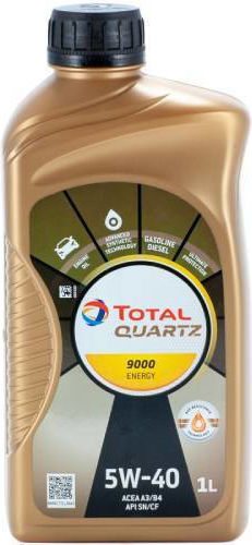 Total Quartz 9000 Energy Synthetic Car Oil 5W-40 1lt