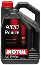 Motul 4100 Power Semi-Synthetic Car Lubricant 15W-50 A3/B4 4lt