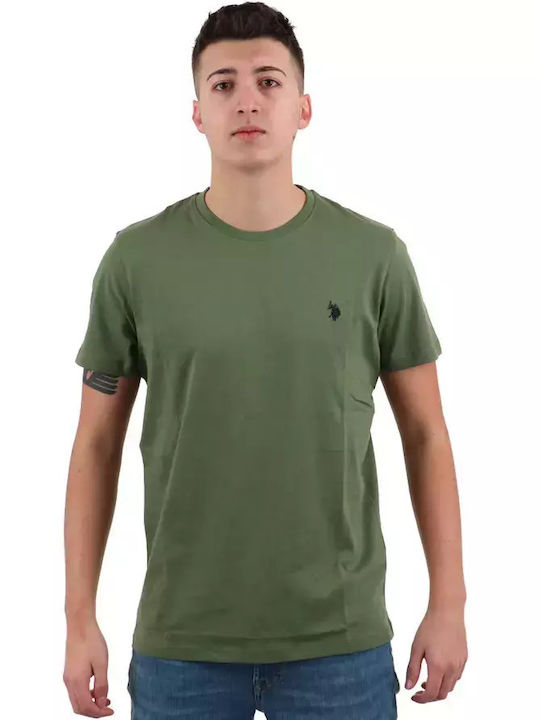 U.S. Polo Assn. Herren Shirt Kurzarm Polo Olive