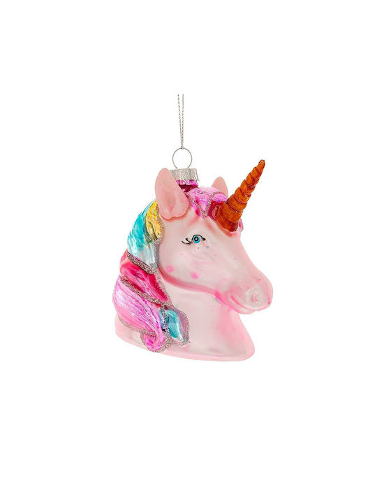 Einhorn Weihnachtsbaumschmuck Glasartig 5,5x8cm