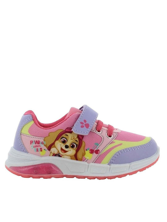 Nickelodeon Kids Sneakers Anatomic with Scratch & Lights Lilac