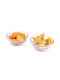 Alpina Appliances Serving Bowl Round Glass Transparent with Diameter 12cm 2pcs
