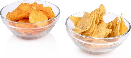 Alpina Appliances Serving Bowl Round Glass Transparent with Diameter 12cm 2pcs