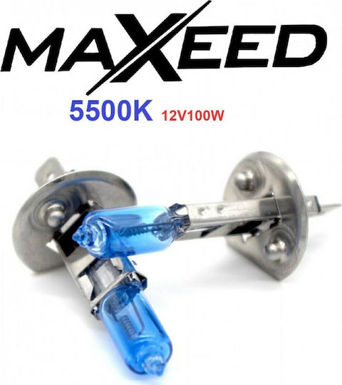 Maxeed Лампи Автомобила H1 Ксенон 5500К Хладно бяло 100W 2бр