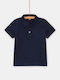 Dpam Kids Polo Short Sleeve Blue