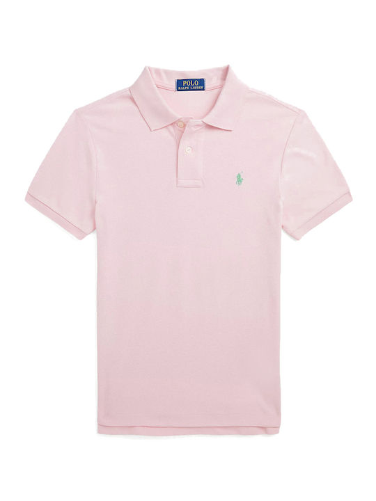 Ralph Lauren Kids Polo Short Sleeve Garden Pink