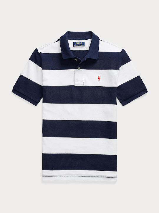 Ralph Lauren Kids Polo Short Sleeve Navy/White