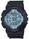 Casio G-shock Ανδρικό Ρολόι 22mm Μπαταρίας με Μαύρο Καουτσούκ Λουράκι