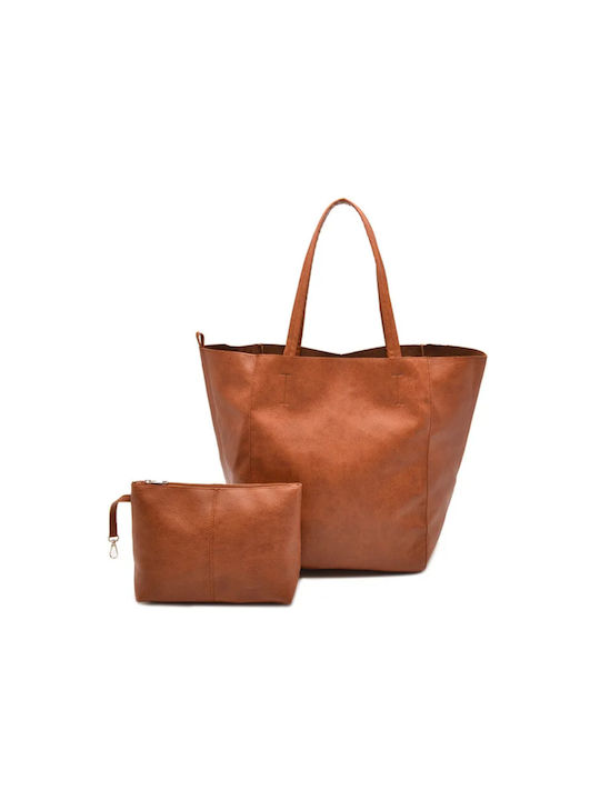 Women's Large Bag Set 2 in 1 Wbc389-brown