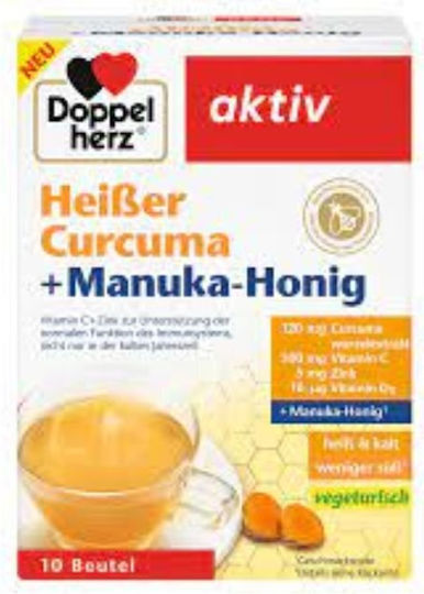 Doppel Herz Active Immuntive Curcuma + Manuka Honey Sachets 10
