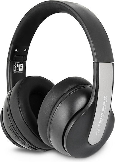 Esperanza EH240 Bluetooth Wireless Over Ear Headphones with 7 hours of Operation Black