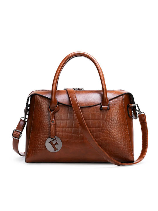 Damen Tasche Schulter Braun