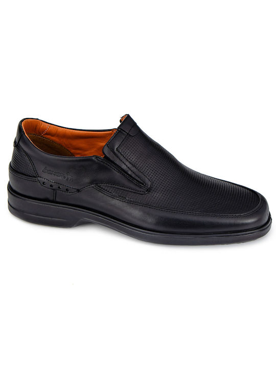 Boxer Men's Leather Casual Shoes Black