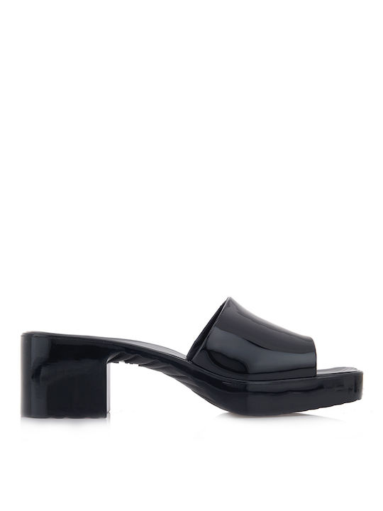 California Dream Heel Mules Black