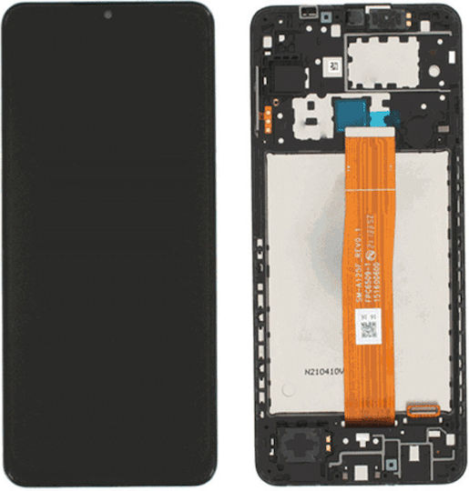 Екран със Сензорен Механизъм и Рамка за Samsung Galaxy A12 A125F (Черен)