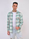 Long-sleeved Shirt Checked Green