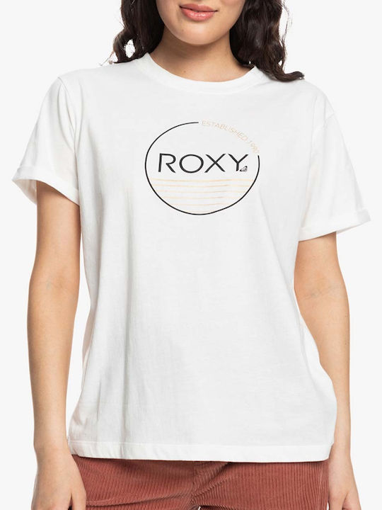 Roxy Γυναικείο Αθλητικό T-shirt Λευκό