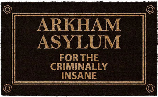Sd Toys Fußmatte Doormat Arkham Asylum Schwarz 40x60cm